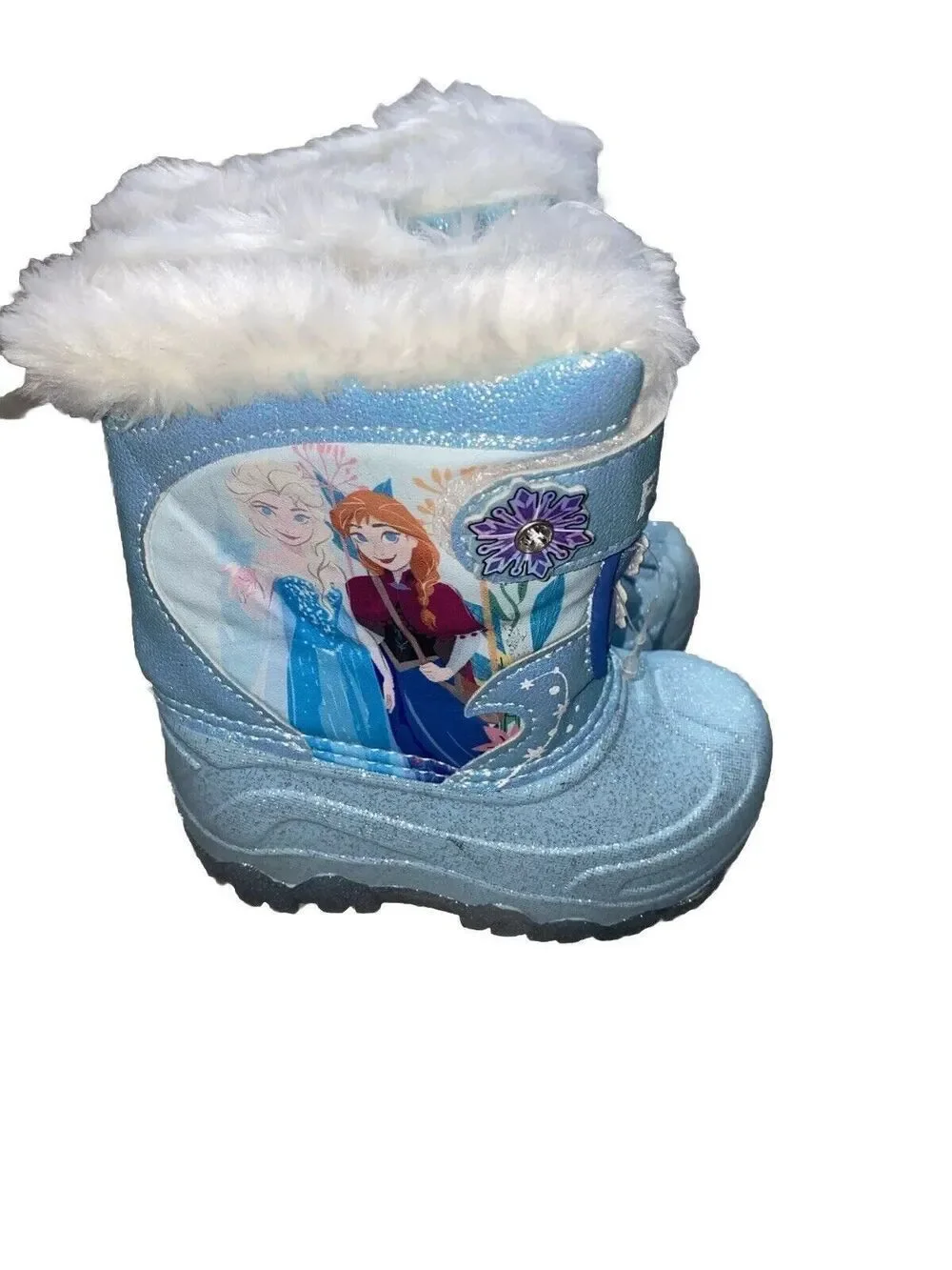 Frozen Toddler Girls Light Up Winter Boots Size 6 toddler size